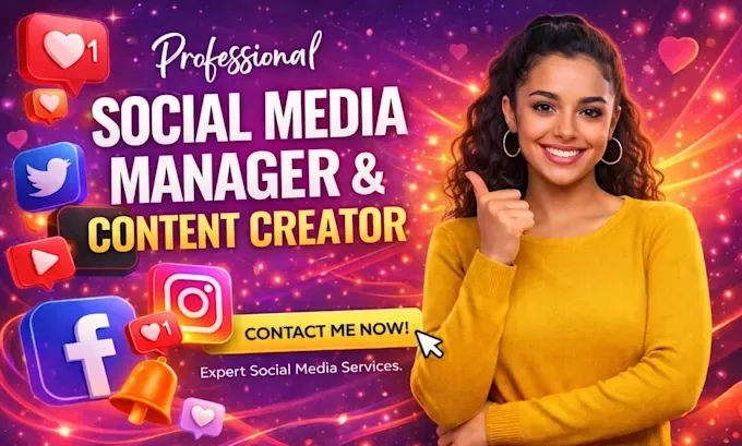 be your social media manager social media marketing manager